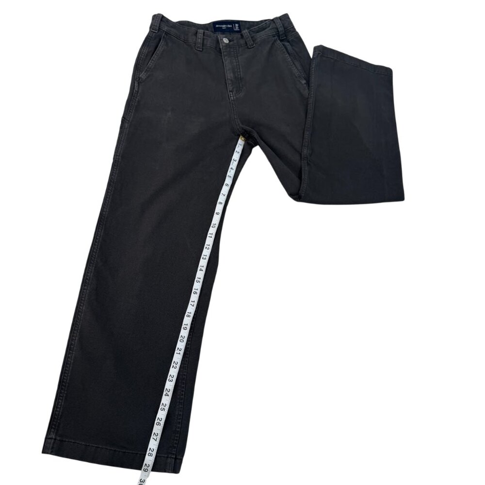 Abercrombie & Fitch Baggy Carpenter Pants Workwear Utility Black Men’s - Picture 7 of 12